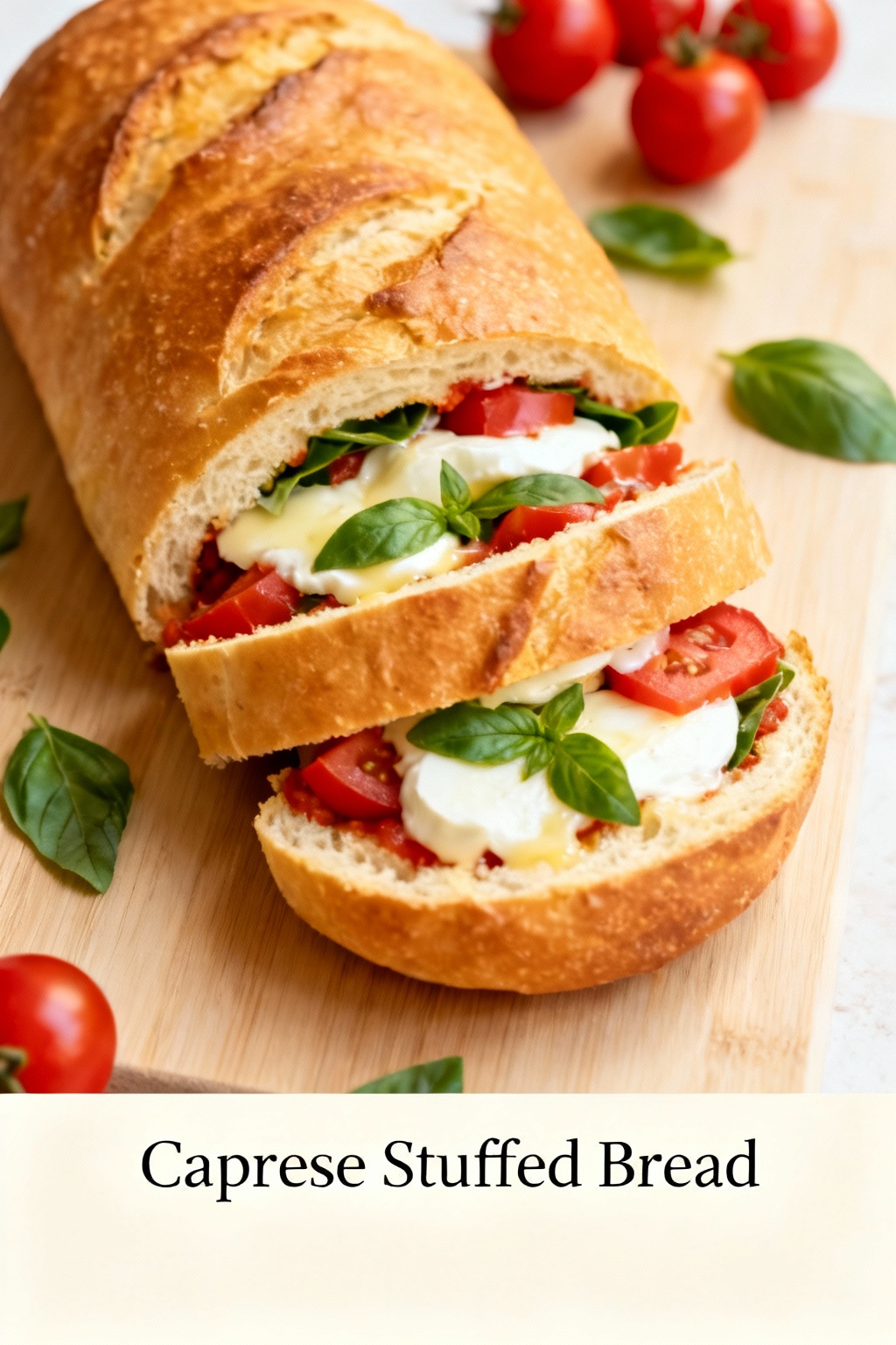 Caprese Stuffed Bread