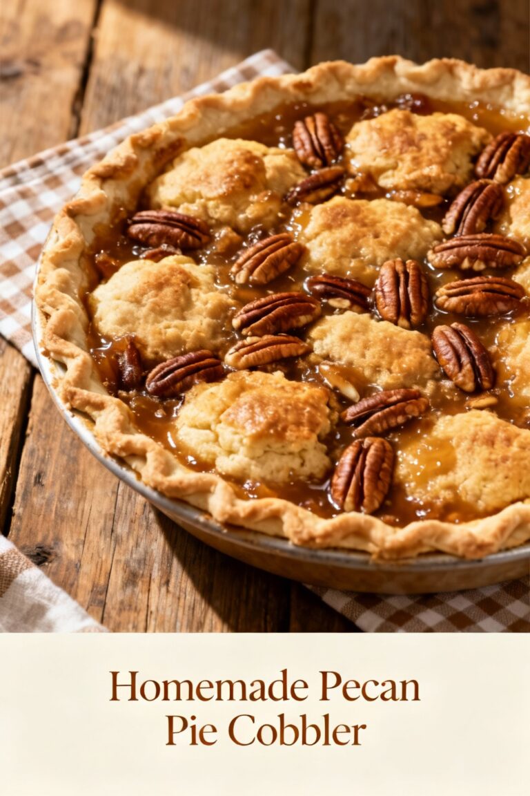 Homemade Pecan Pie Cobbler