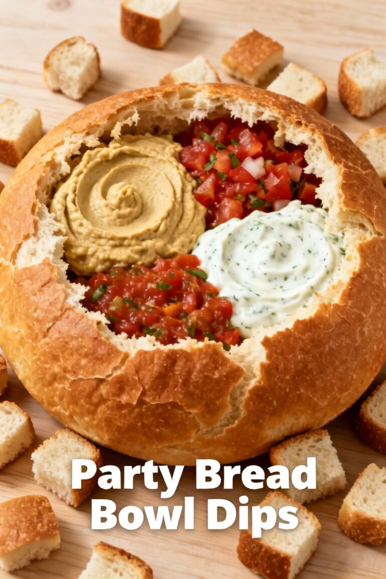 Party Bread Bowl Dips