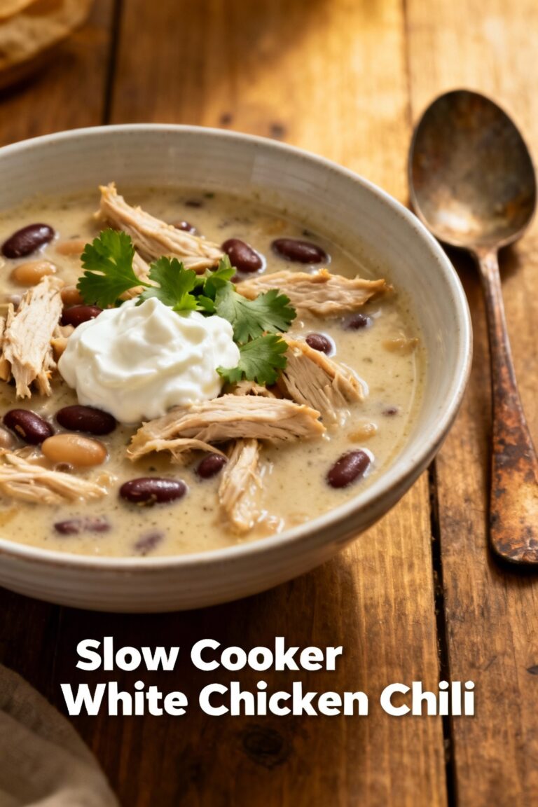 Slow Cooker White Chicken Chili