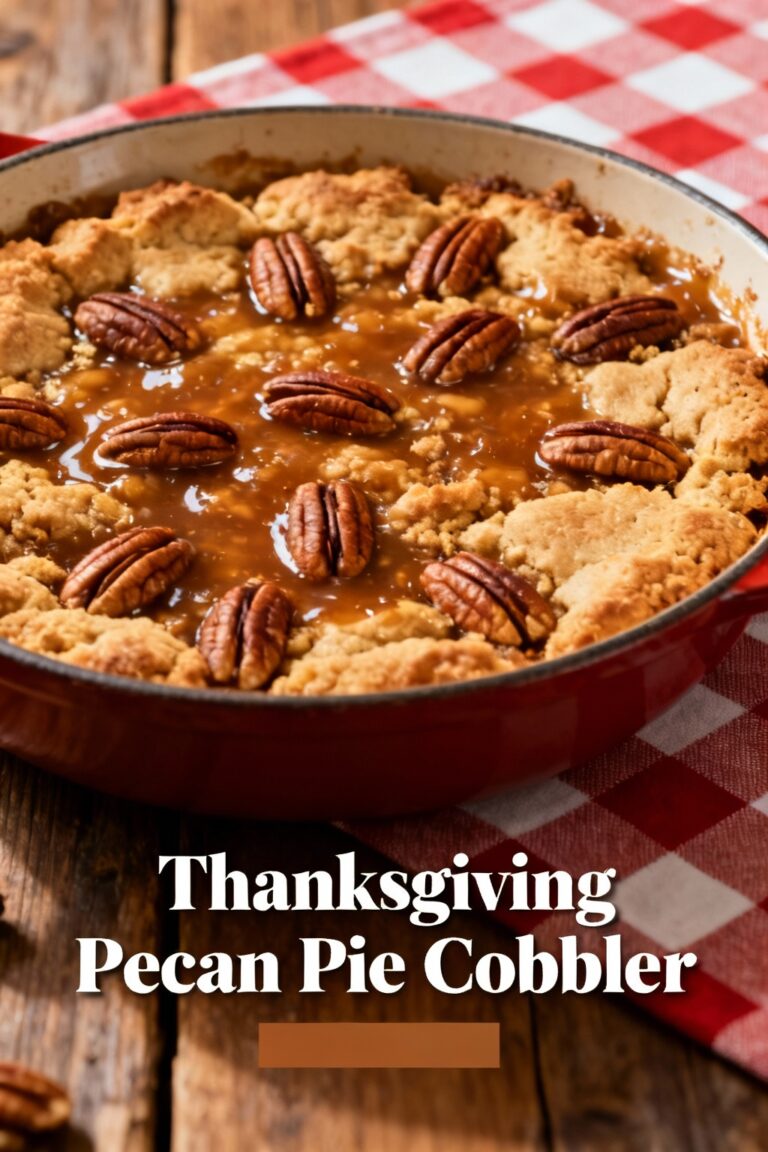Thanksgiving Pecan Pie Cobbler