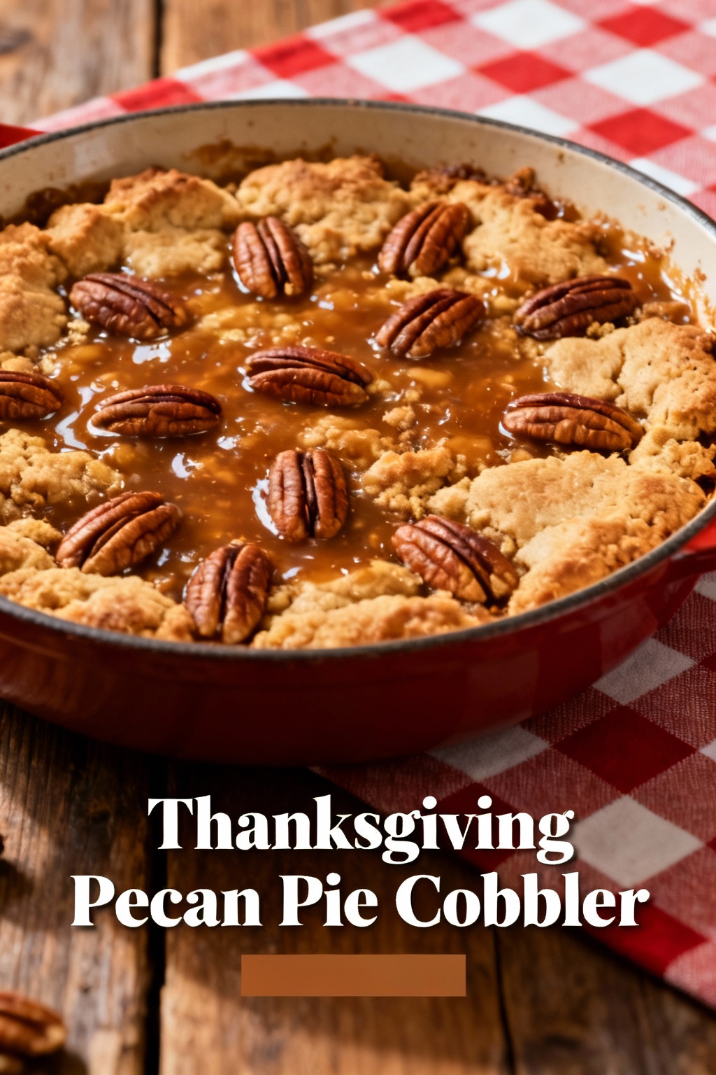 Thanksgiving Pecan Pie Cobbler