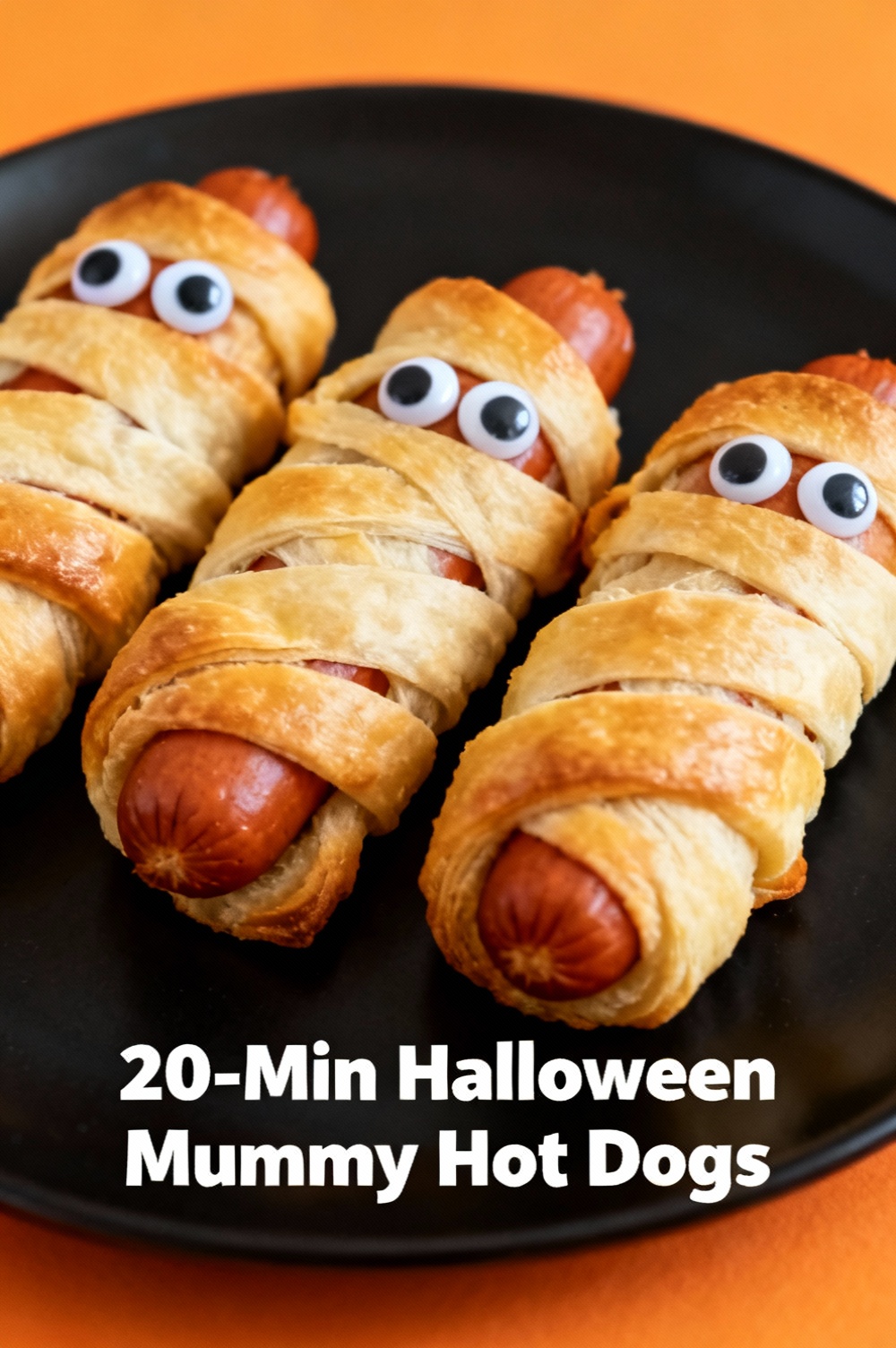 20-Min Halloween Mummy Hot Dogs
