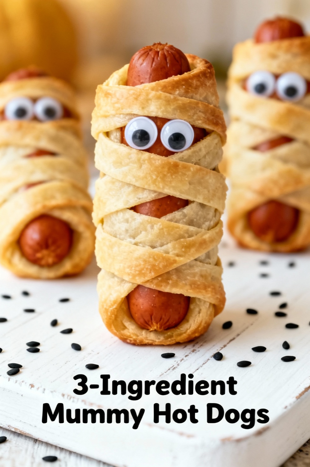 3-Ingredient Mummy Hot Dogs