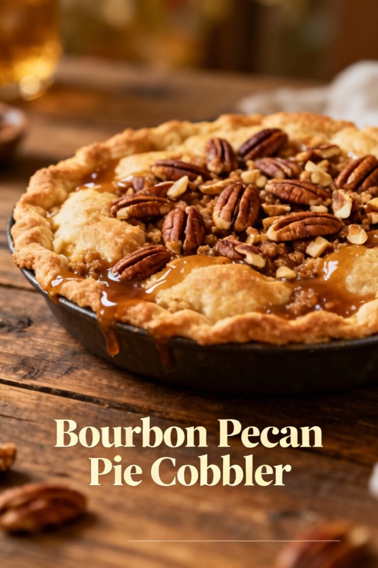 Bourbon Pecan Pie Cobbler