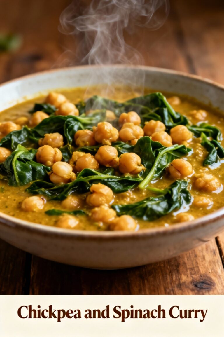 Chickpea and Spinach Curry