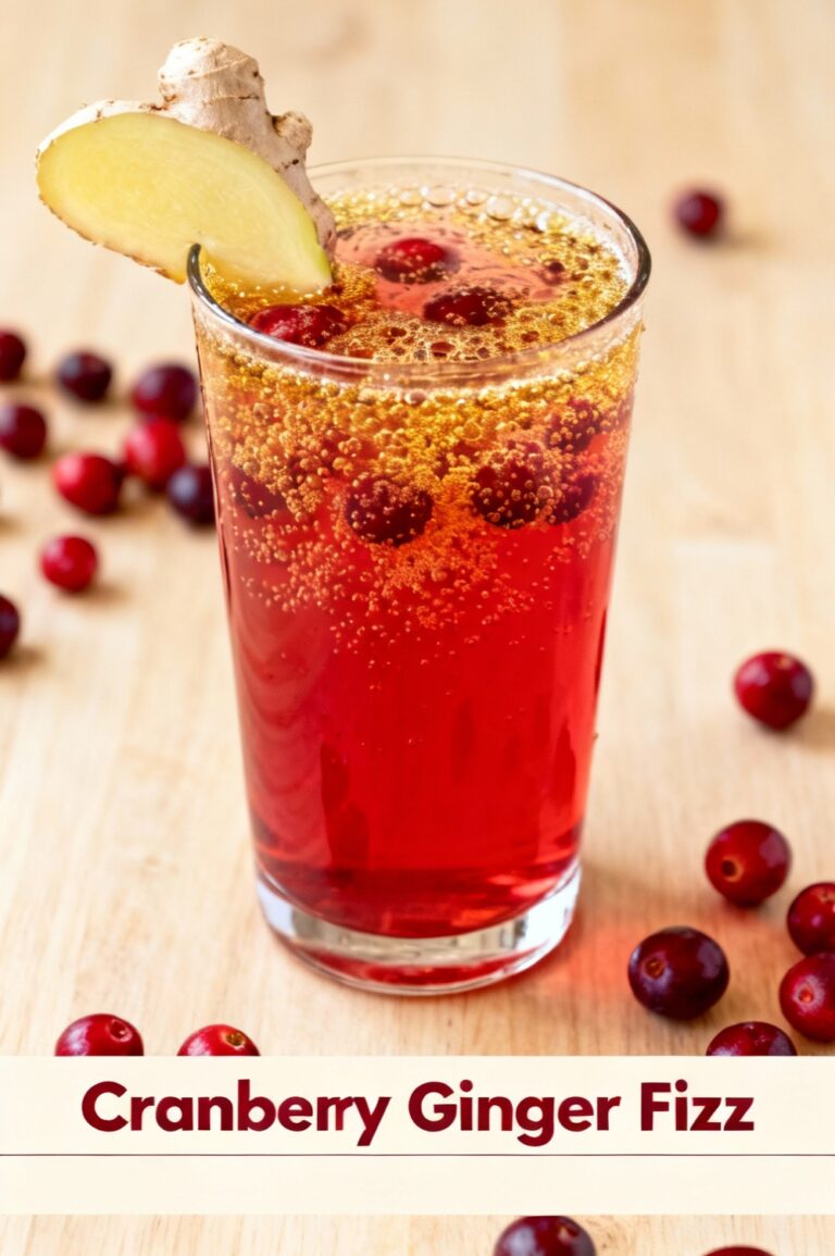 Cranberry Ginger Fizz