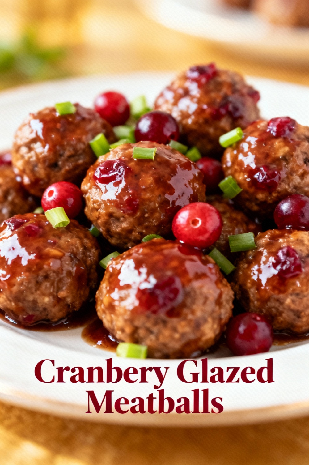 Cranberry Glazed Meatballs