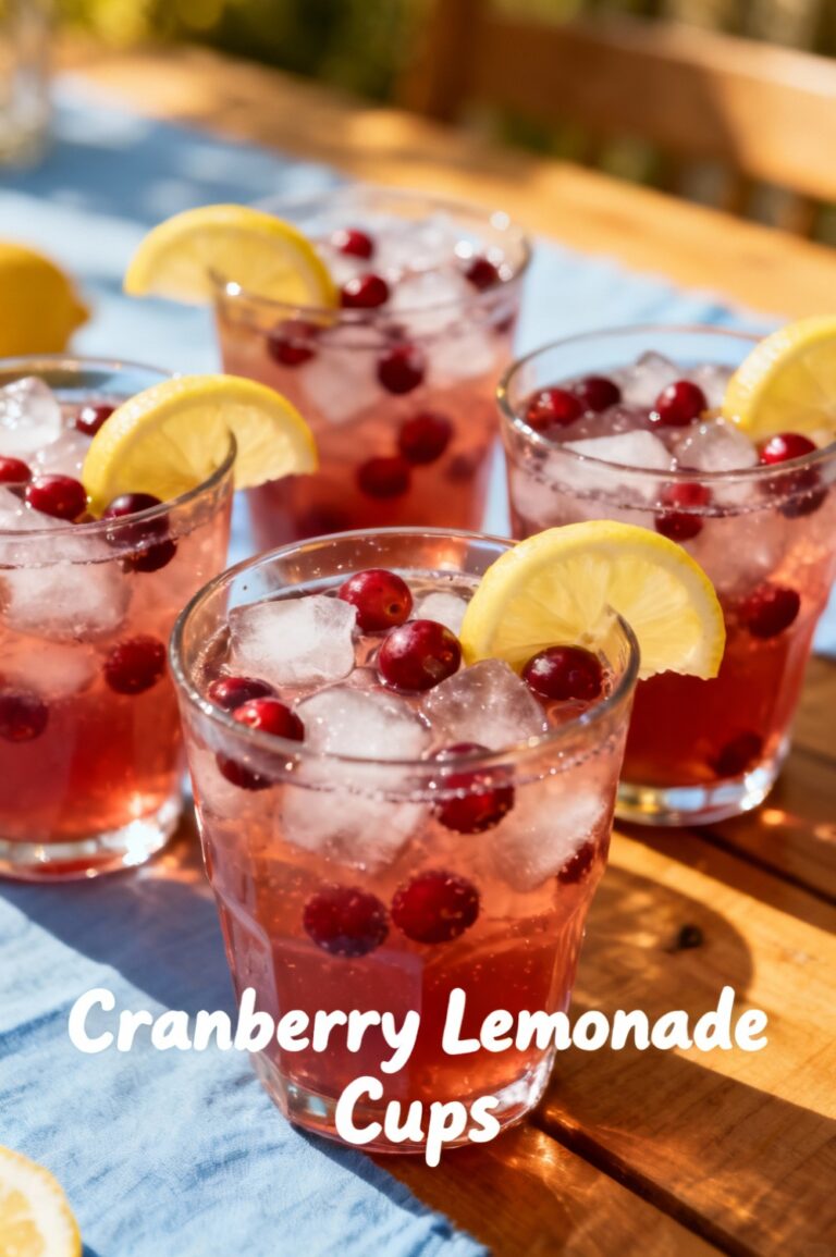 Cranberry Lemonade Cups