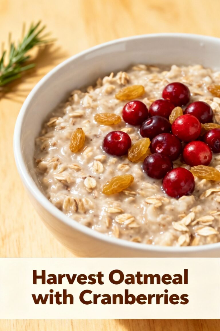 Harvest Oatmeal with Cranberries