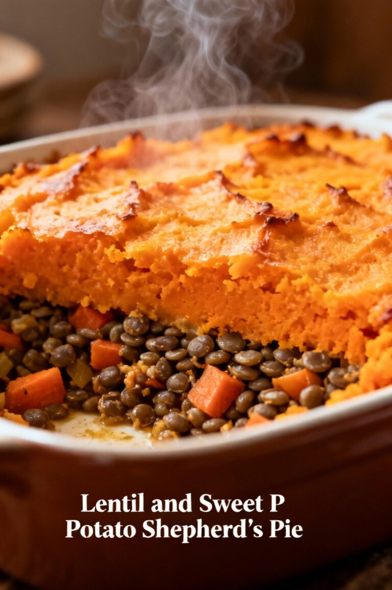 Lentil and Sweet Potato Shepherd’s Pie
