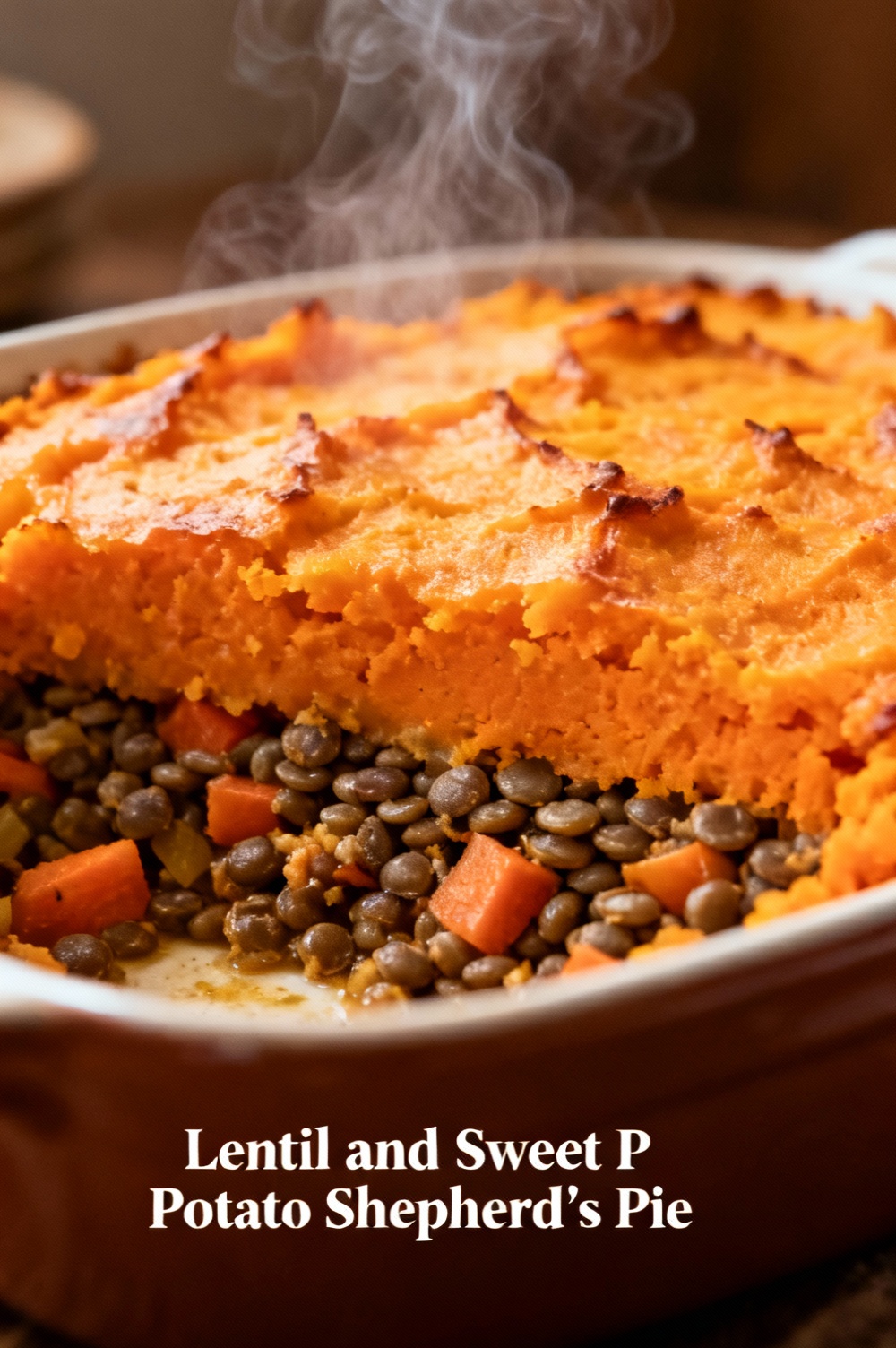 Lentil and Sweet Potato Shepherd’s Pie