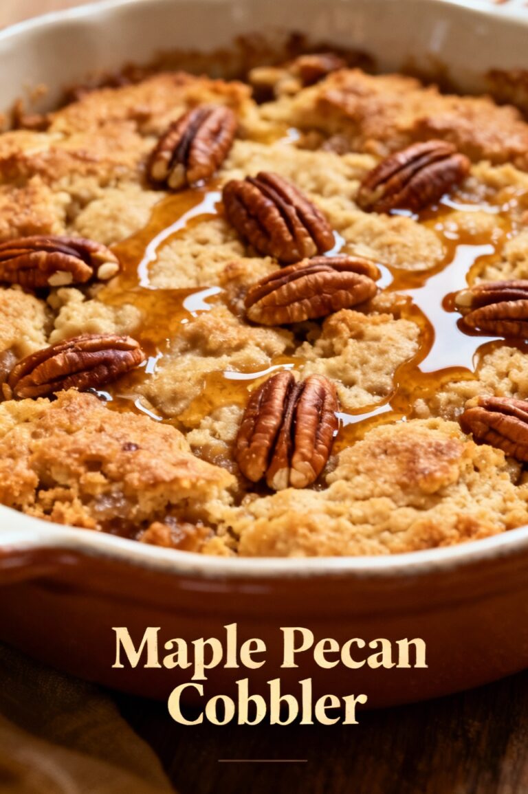 Maple Pecan Cobbler