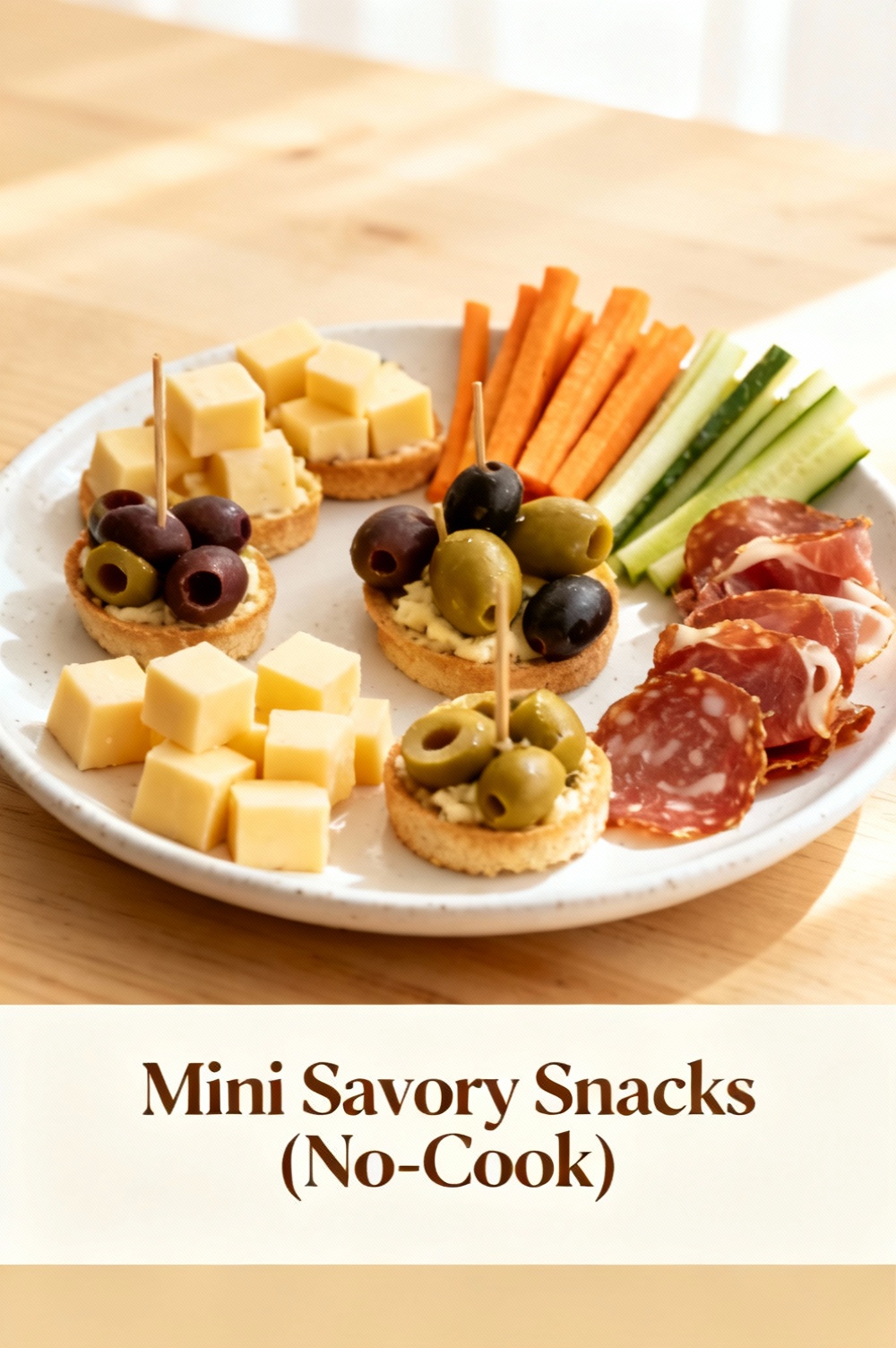 Mini Savory Snacks (No-Cook)