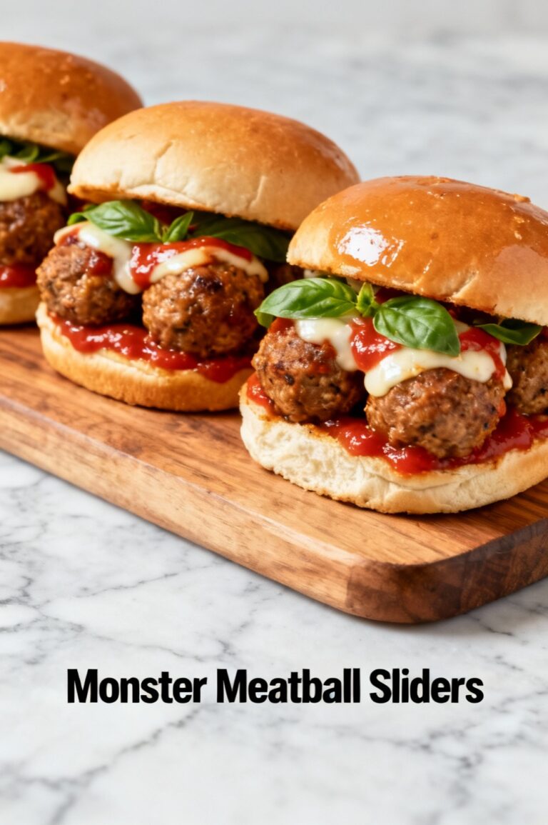 Monster Meatball Sliders