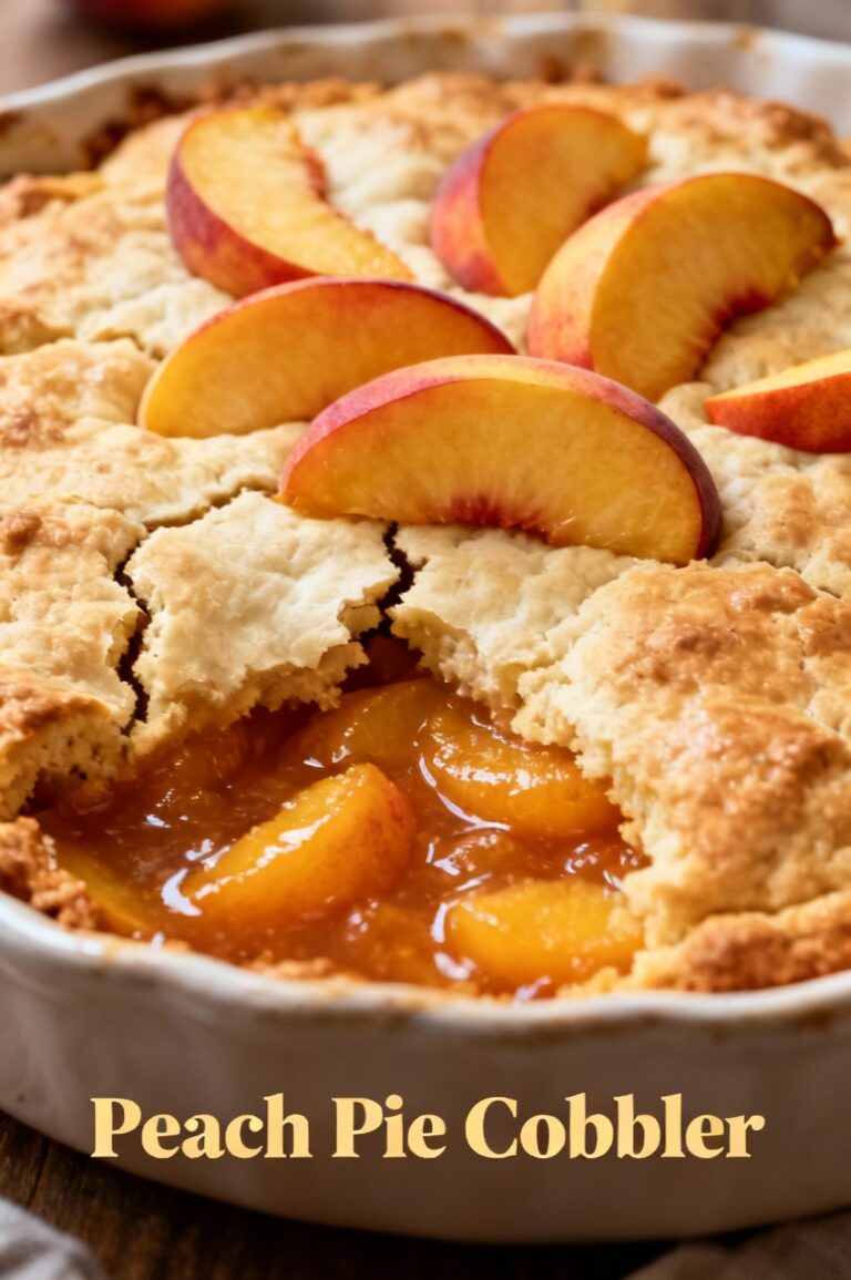 Peach Pie Cobbler