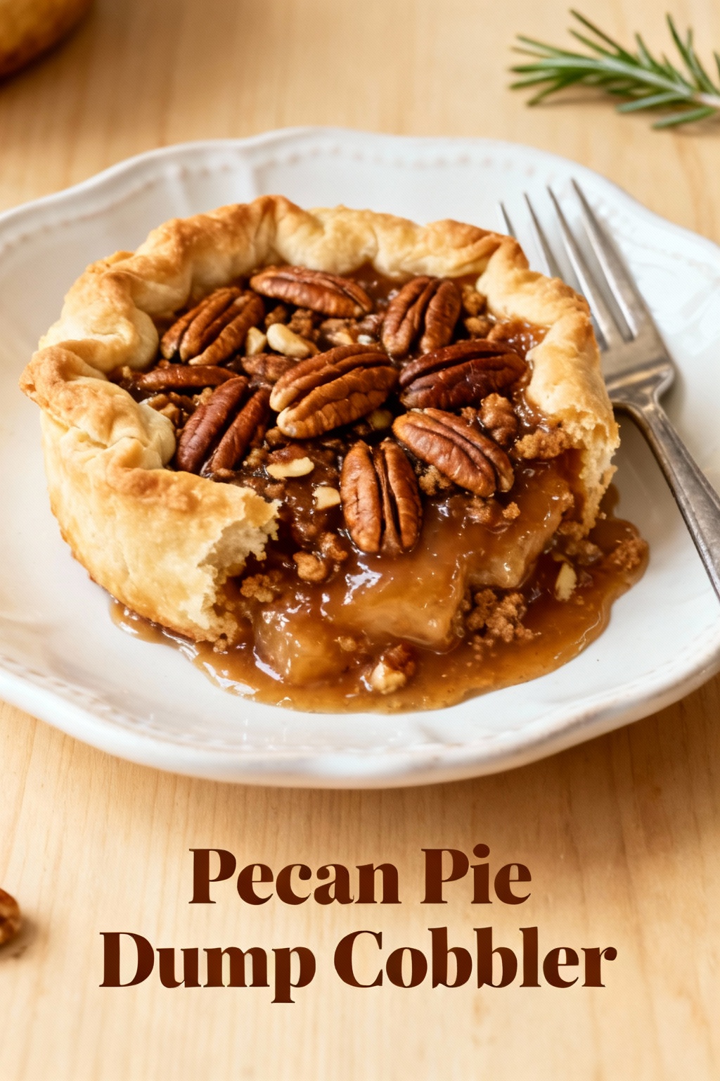 Pecan Pie Dump Cobbler