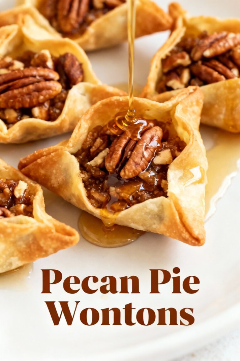 Pecan Pie Wontons