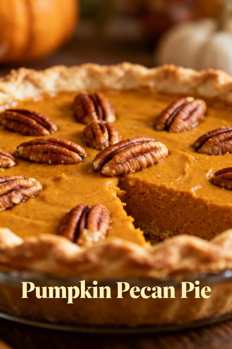 Pumpkin Pecan Pie