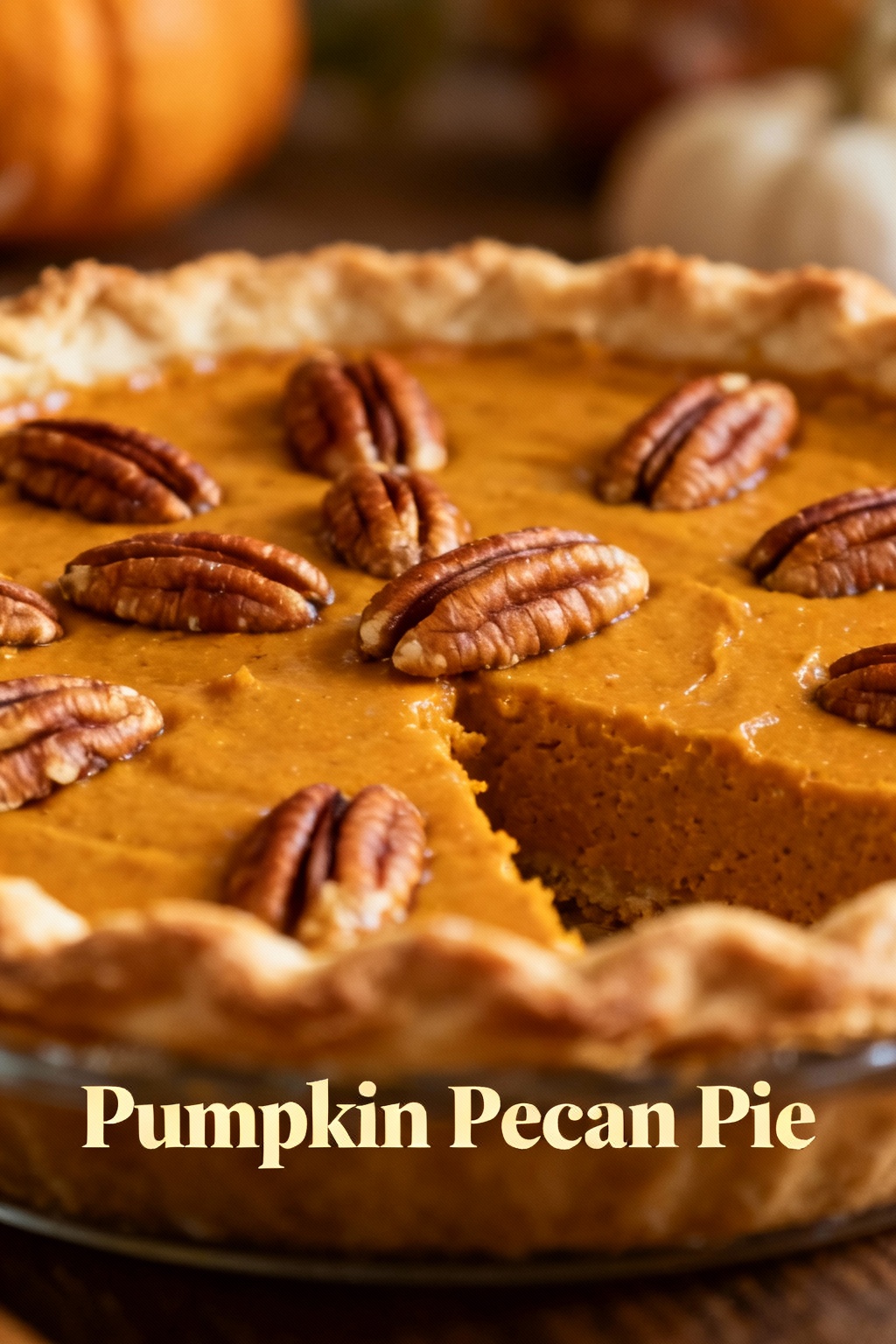 Pumpkin Pecan Pie