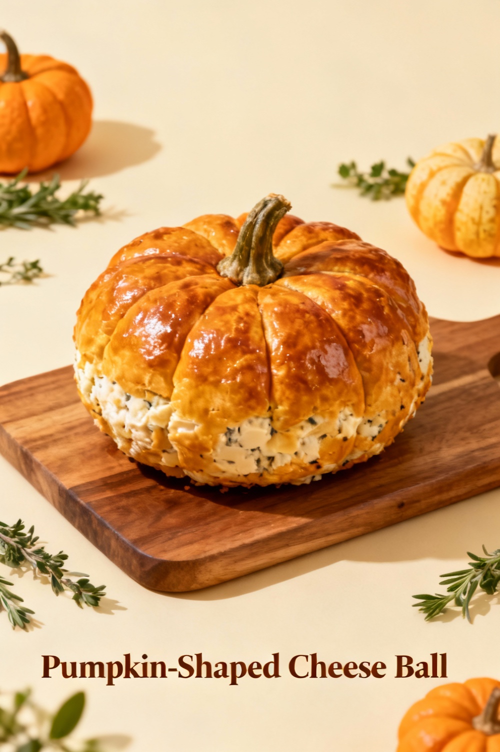 Pumpkin-Shaped Cheese Ball