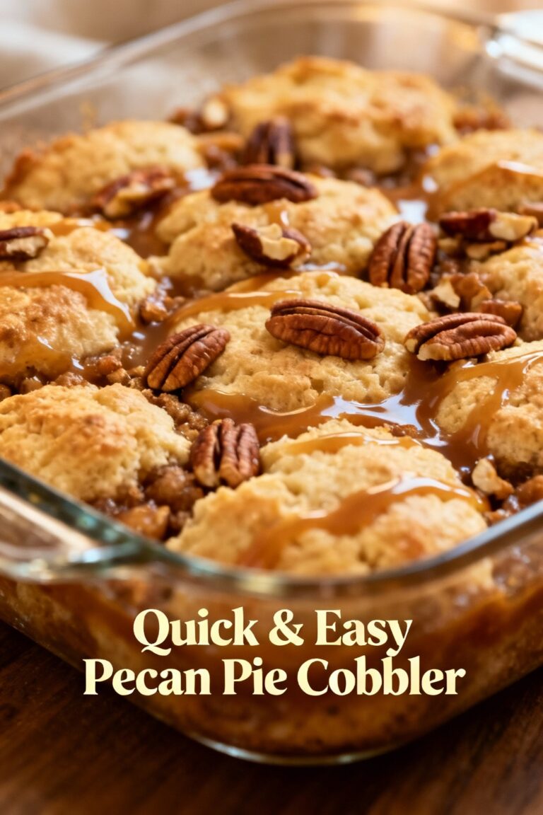 Quick & Easy Pecan Pie Cobbler