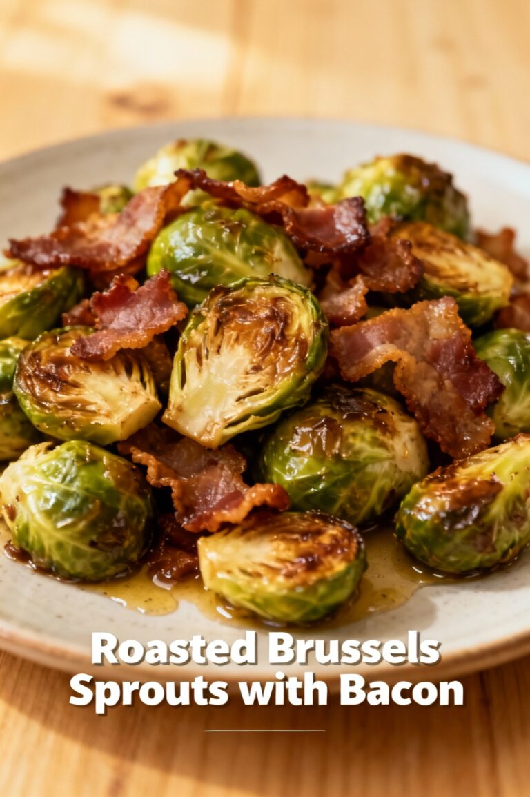 Roasted Brussels Sprouts with Bacon