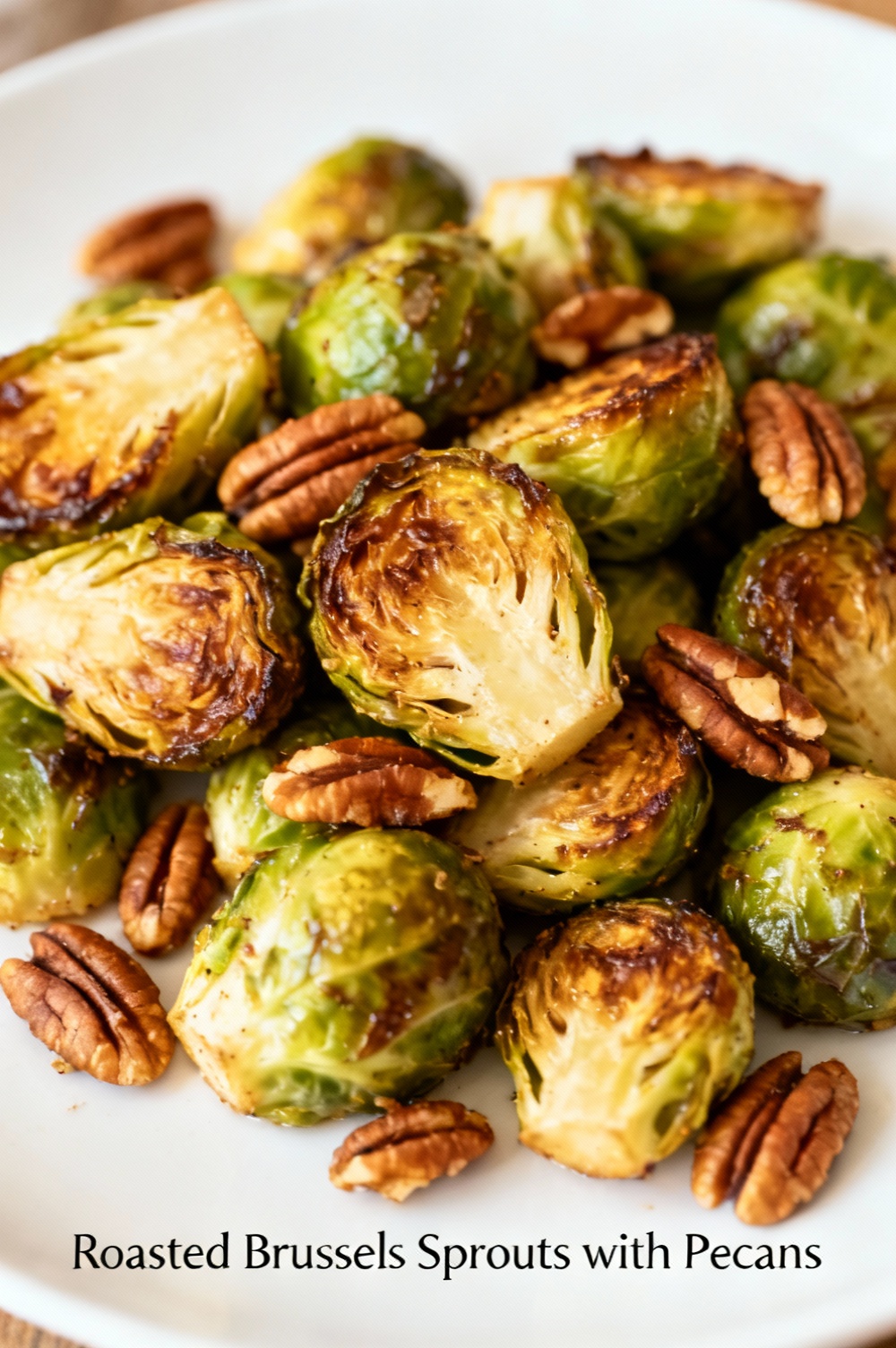 Roasted Brussels Sprouts with Pecans