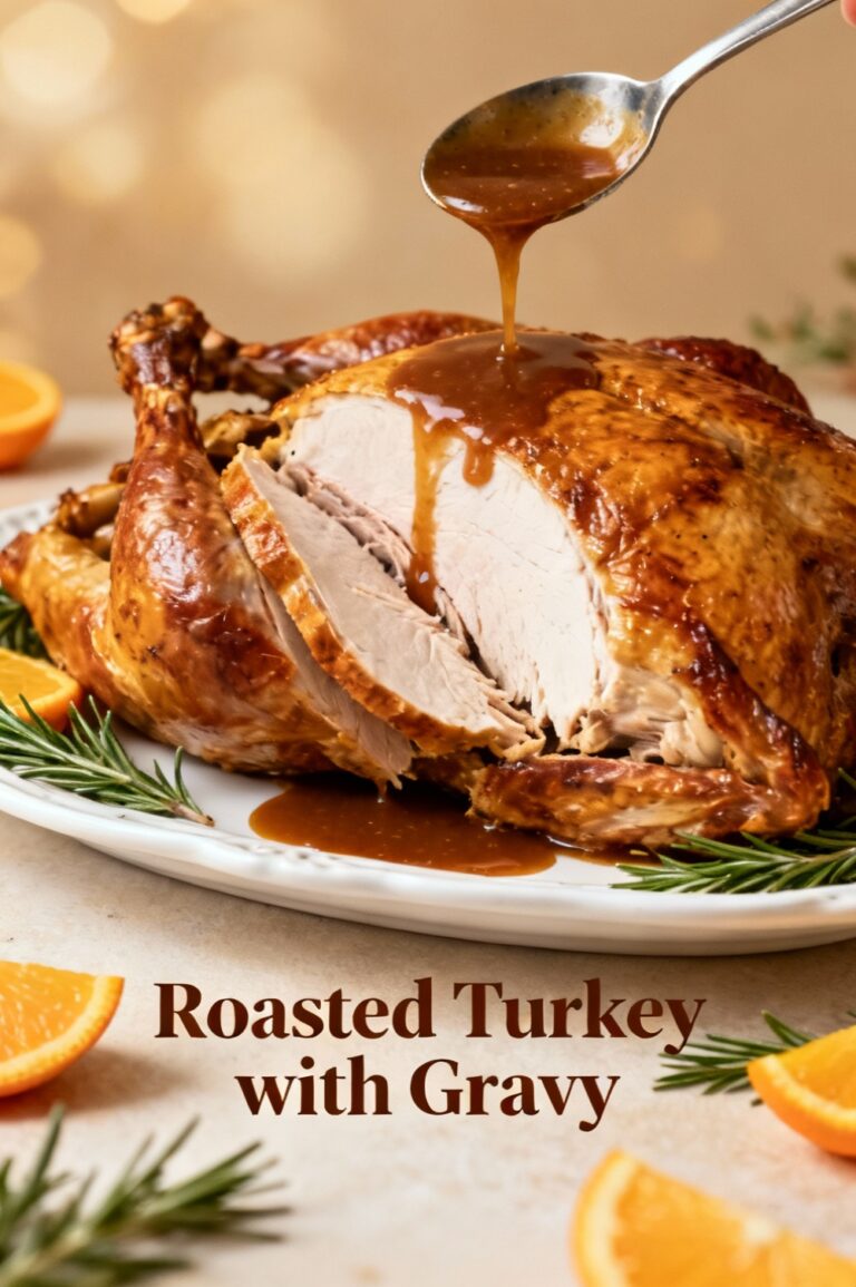 Roasted Turkey with Gravy
