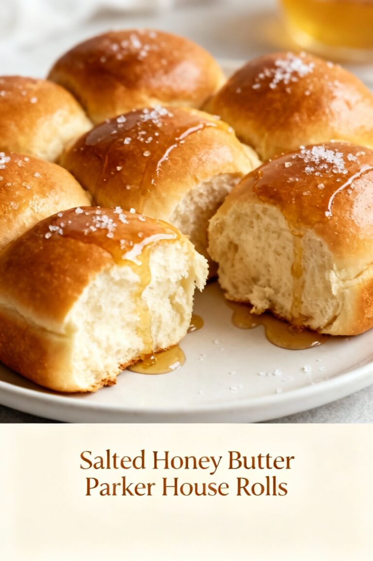 Salted Honey Butter Parker House Rolls