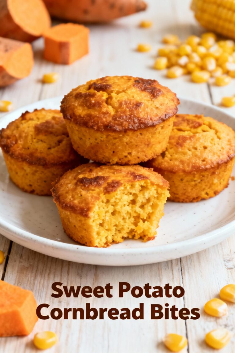 Sweet Potato Cornbread Bites