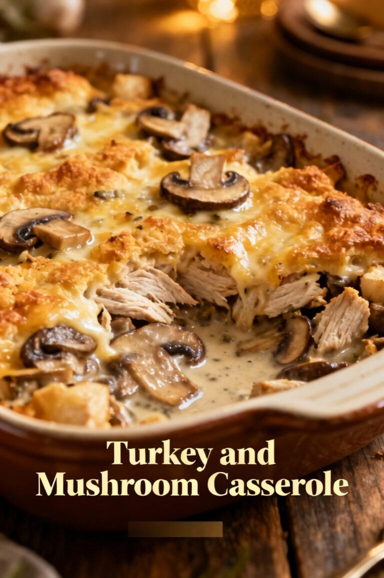 Turkey and Mushroom Casserole