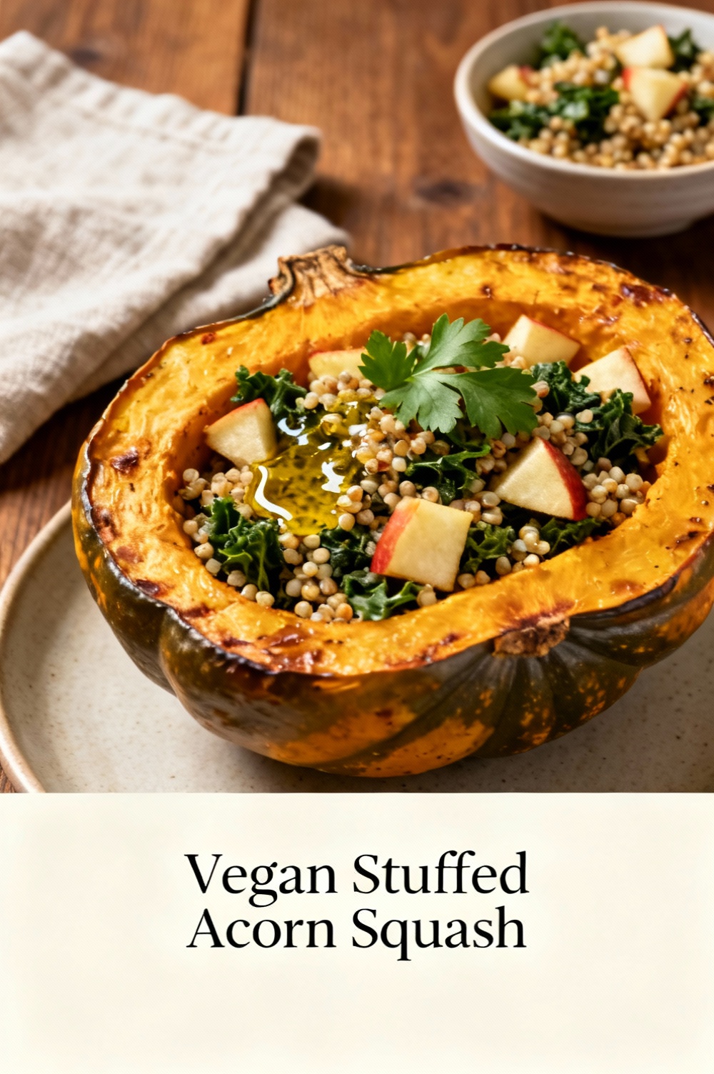 Vegan Stuffed Acorn Squash