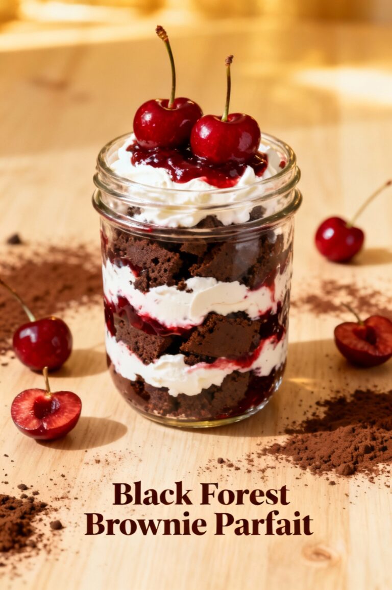 Black Forest Brownie Parfait