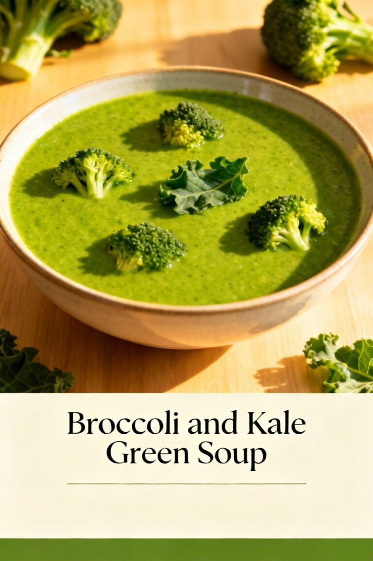 Broccoli and Kale Green Soup
