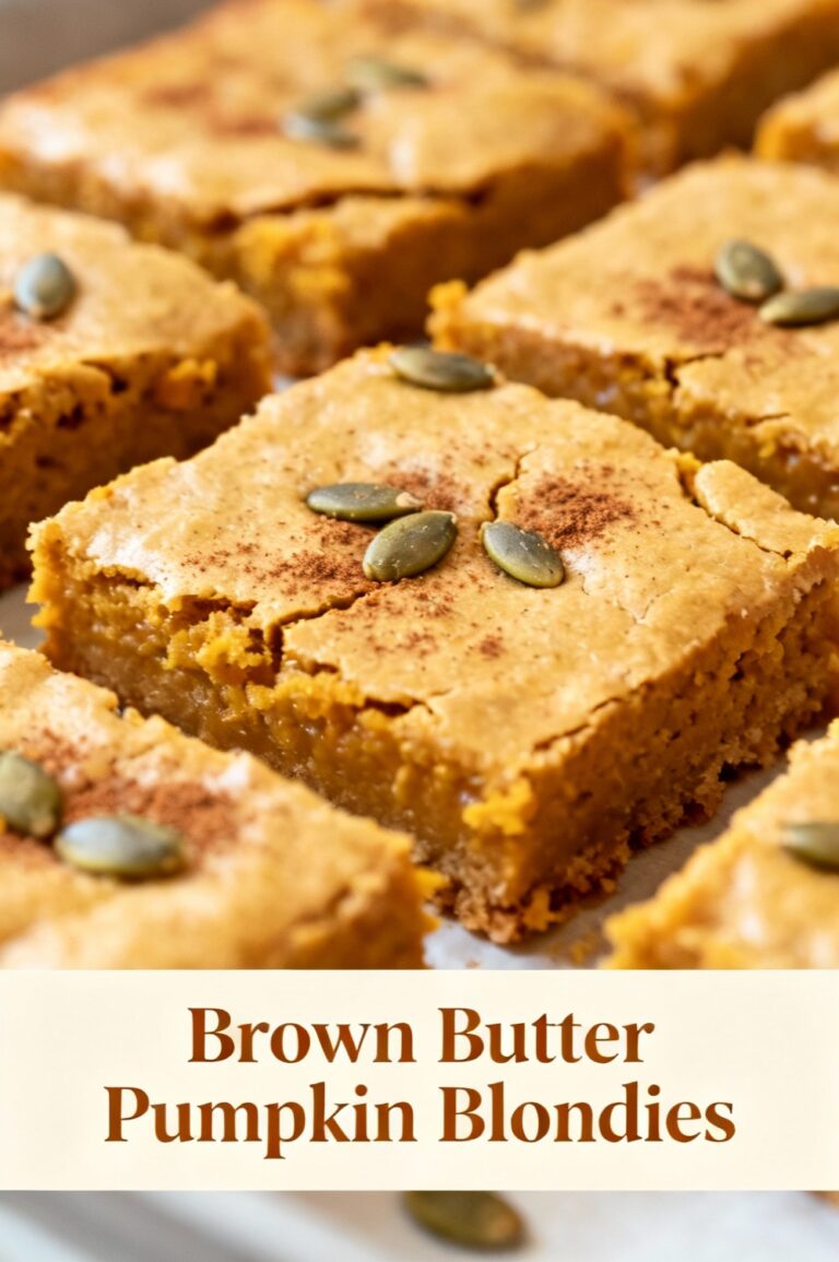 Brown Butter Pumpkin Blondies