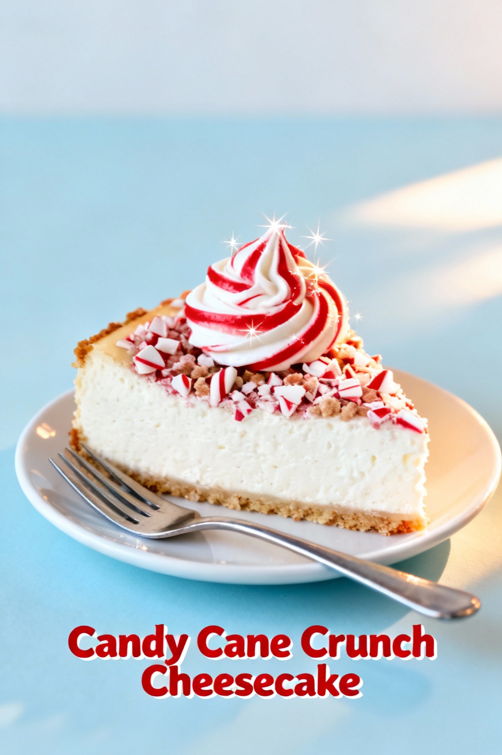 Candy Cane Crunch Cheesecake