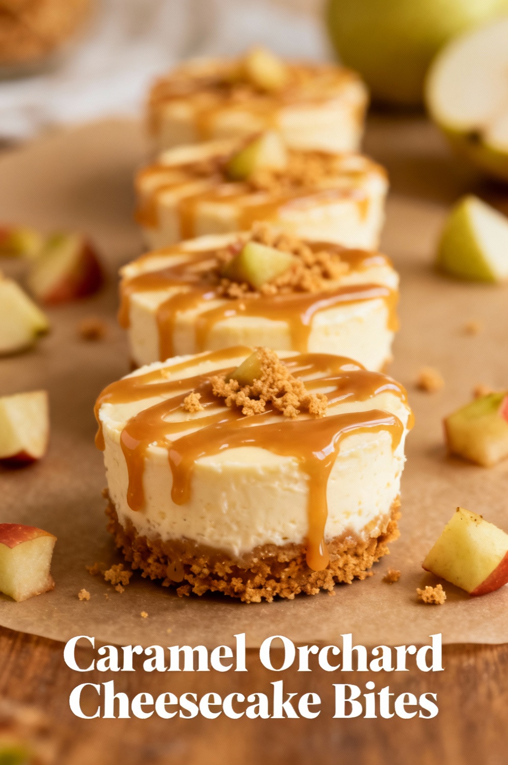 Caramel Orchard Cheesecake Bites