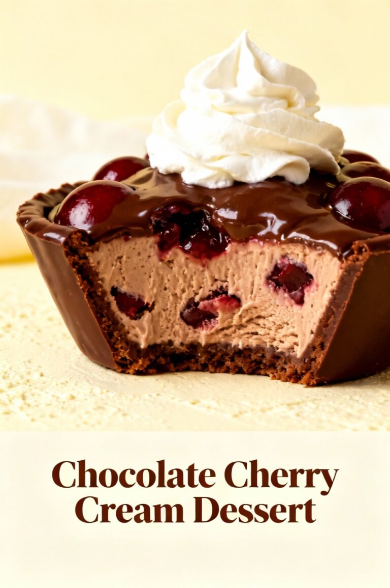 Chocolate Cherry Cream Dessert