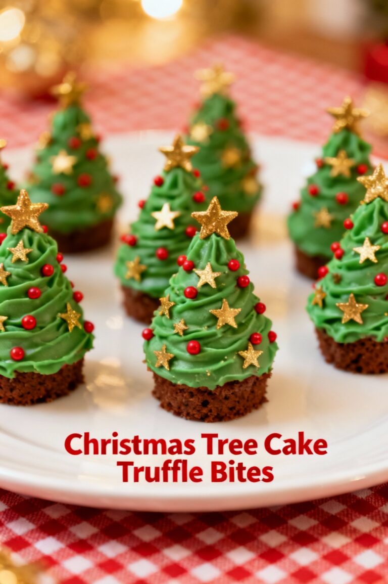 Christmas Tree Cake Truffle Bites