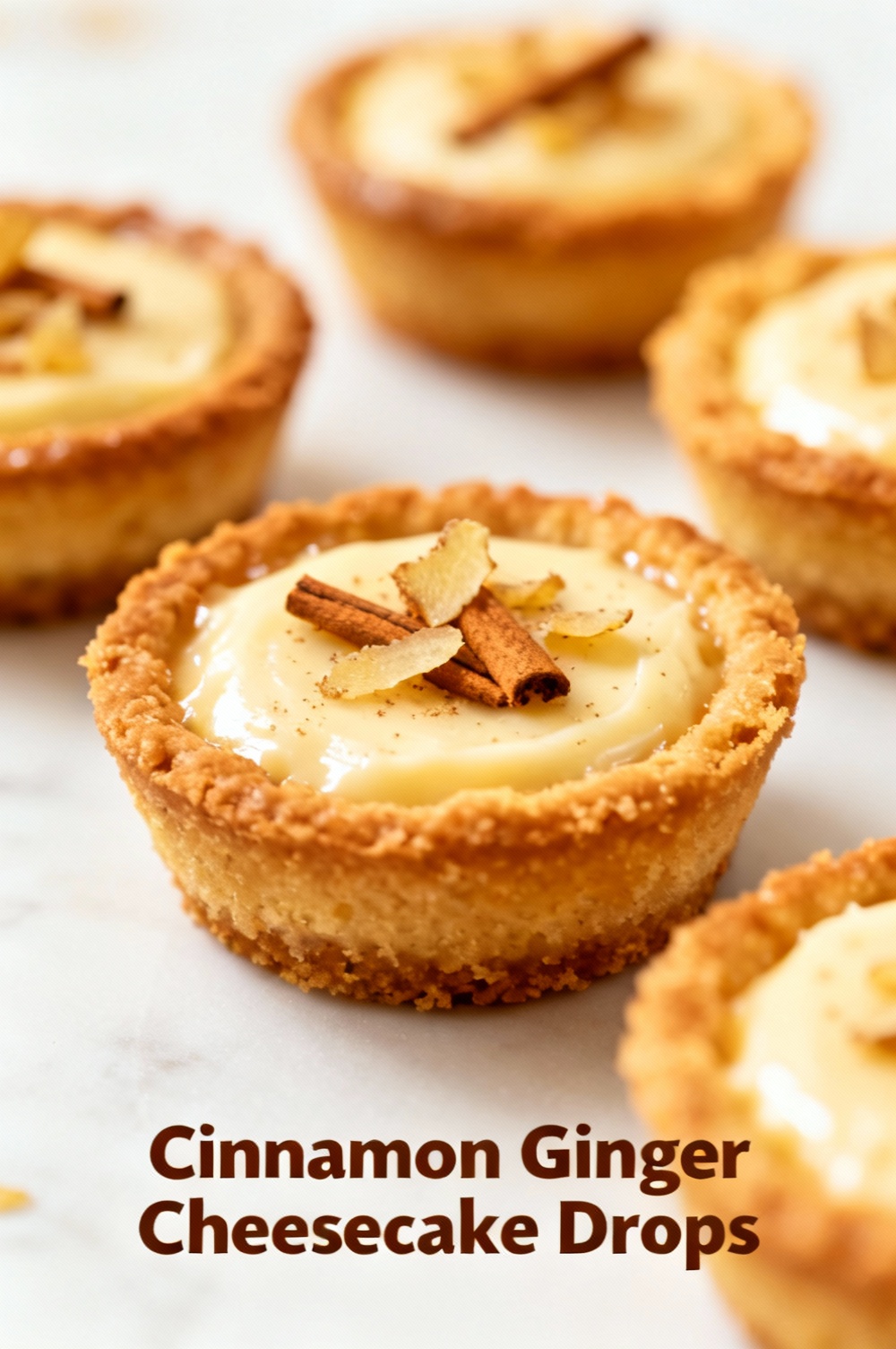 Cinnamon Ginger Cheesecake Drops