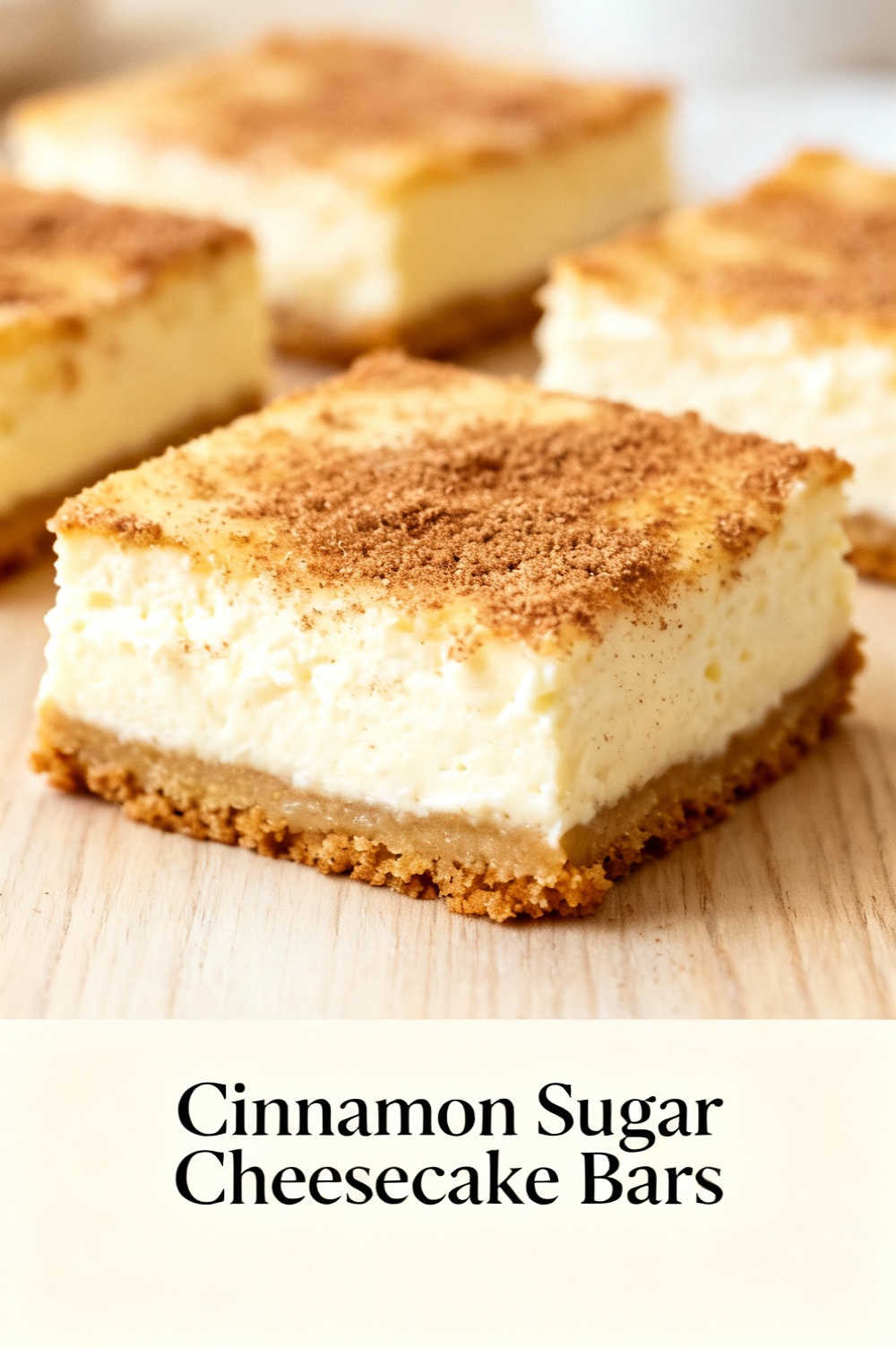 Cinnamon Sugar Cheesecake Bars