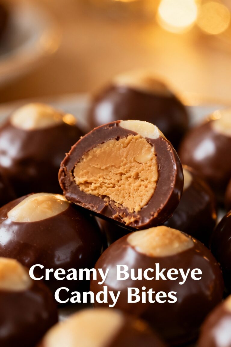 Creamy Buckeye Candy Bites