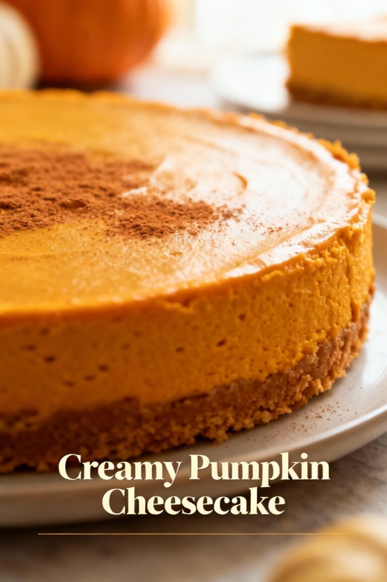Creamy Pumpkin Cheesecake