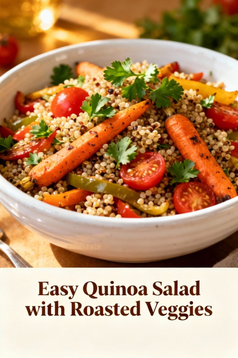 Easy Quinoa Salad with Roasted Veggies