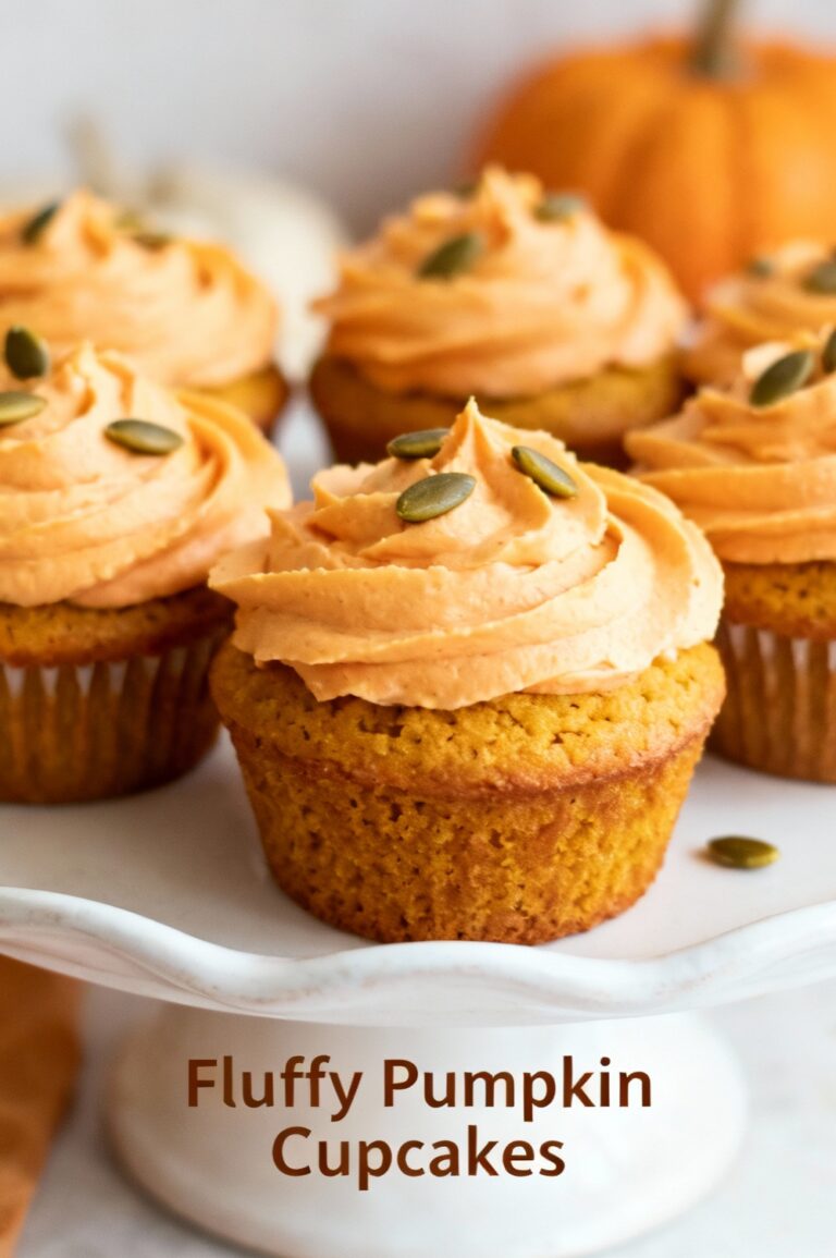 Fluffy Pumpkin Cupcakes