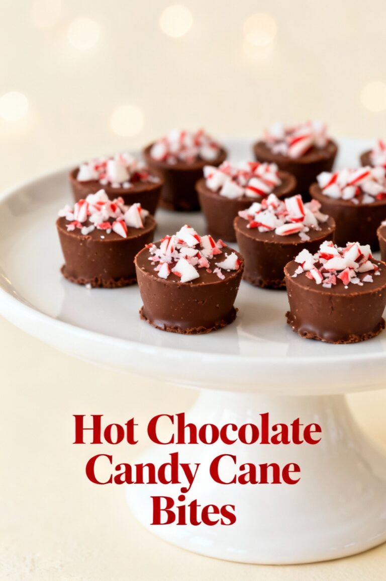 Hot Chocolate Candy Cane Bites