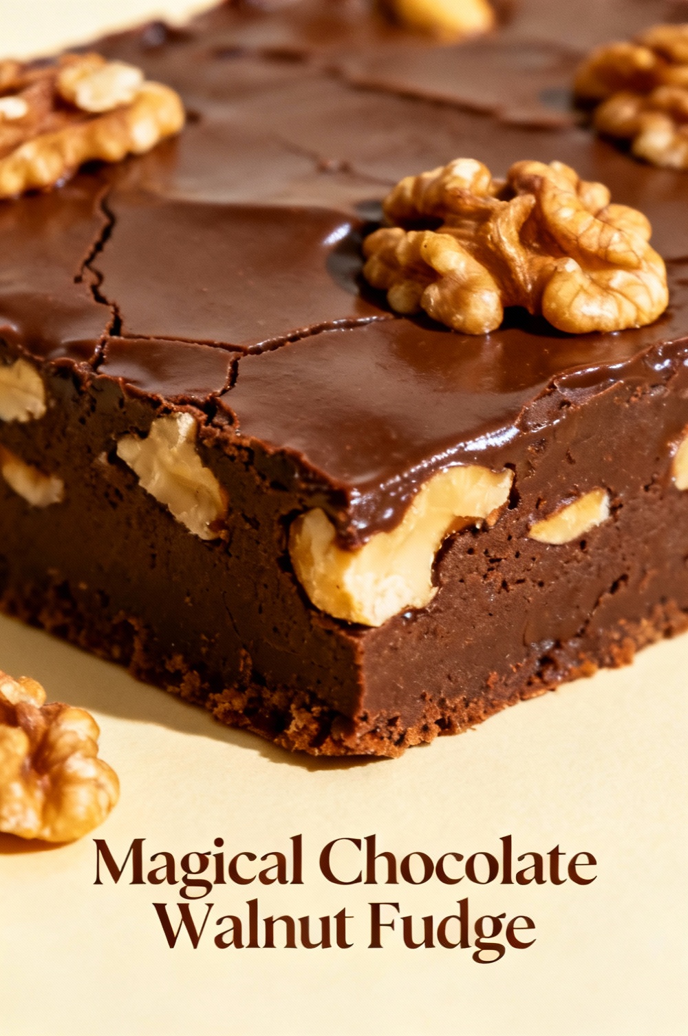 Magical Chocolate Walnut Fudge