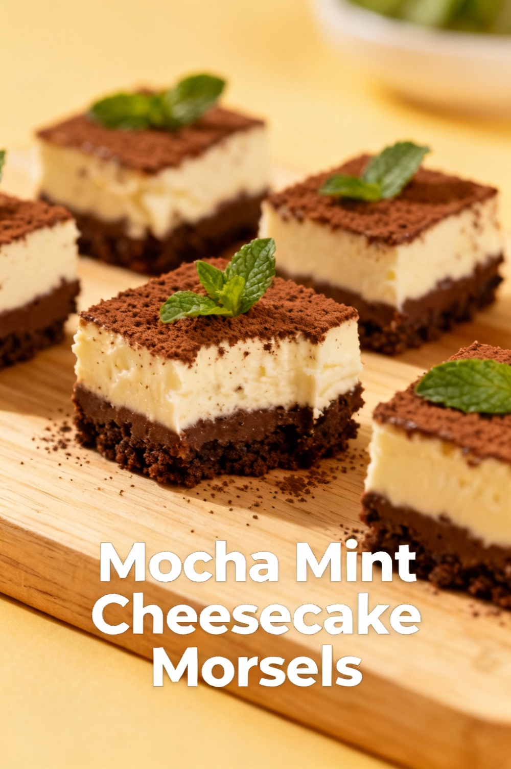 Mocha Mint Cheesecake Morsels