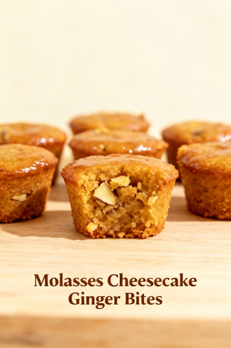 Molasses Cheesecake Ginger Bites